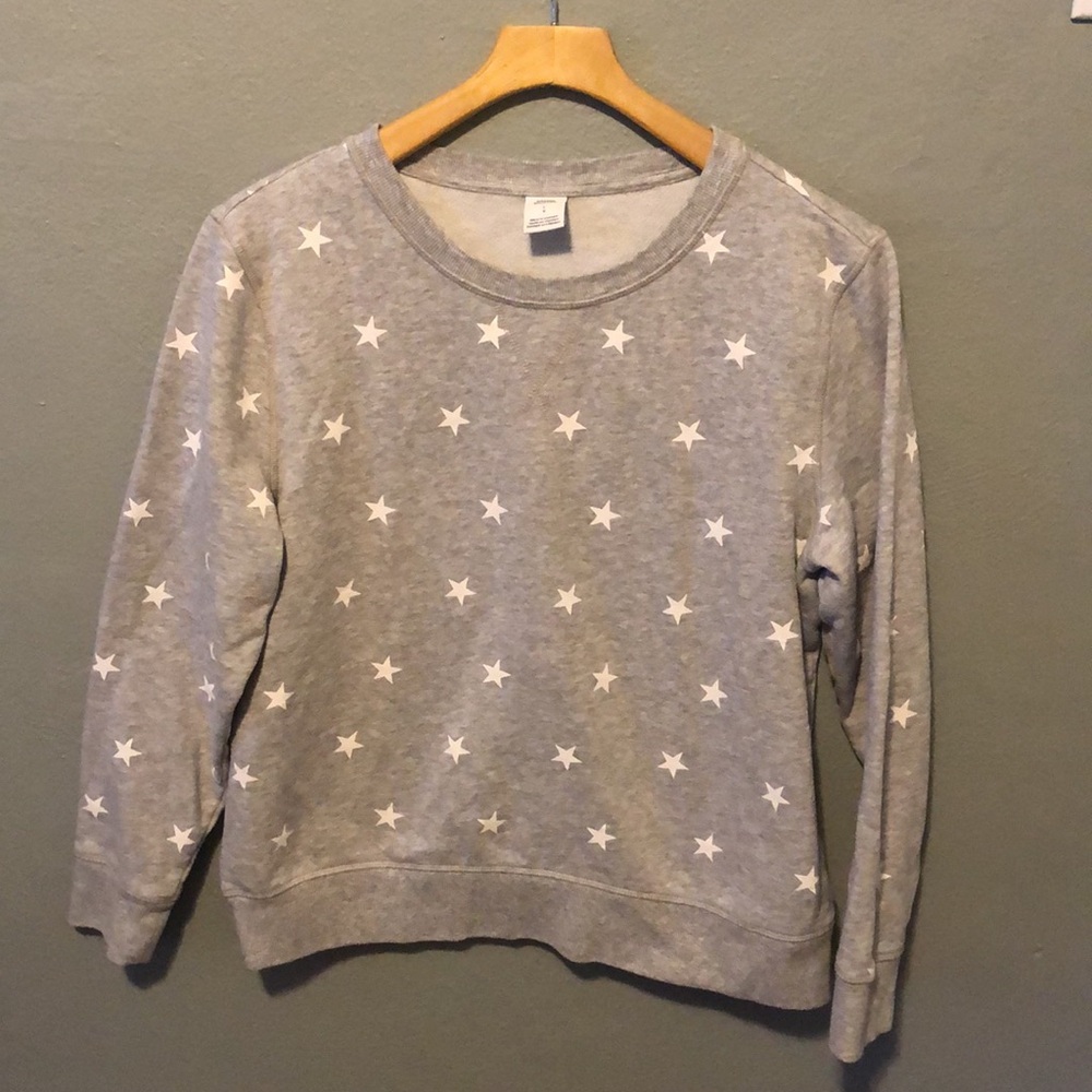 Amazon Essentials Gray Star Pullover Sweatshirt L… - image 2
